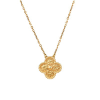 [Solara Jewelry ]CLOVER 15MM  BRONZING NECKLACE