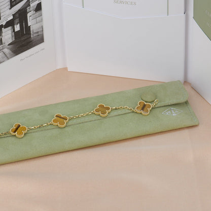 [Solara Jewelry ]KLEE 5 MOTIVE TIGERAUGE ARMBAND