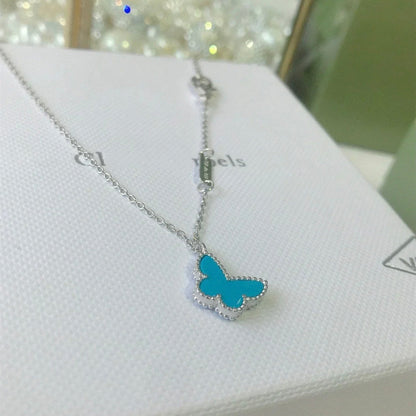 [Solara Jewelry ]バタフライ ターコイズ バタフライ ブレスレット シルバー