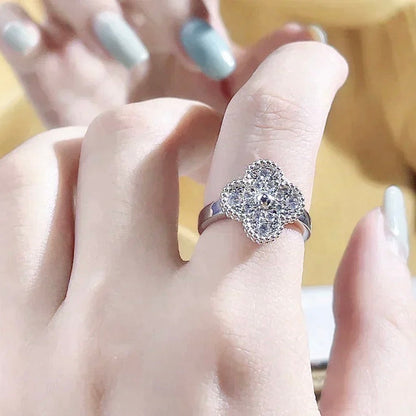 [Solara Jewelry ]CLOVER DIAMOND RING