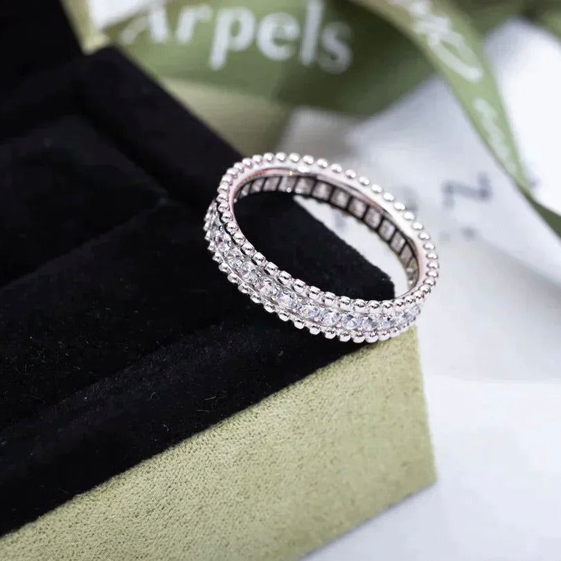 [Solara Schmuck ]PERLEE DIAMANT SILBERRING