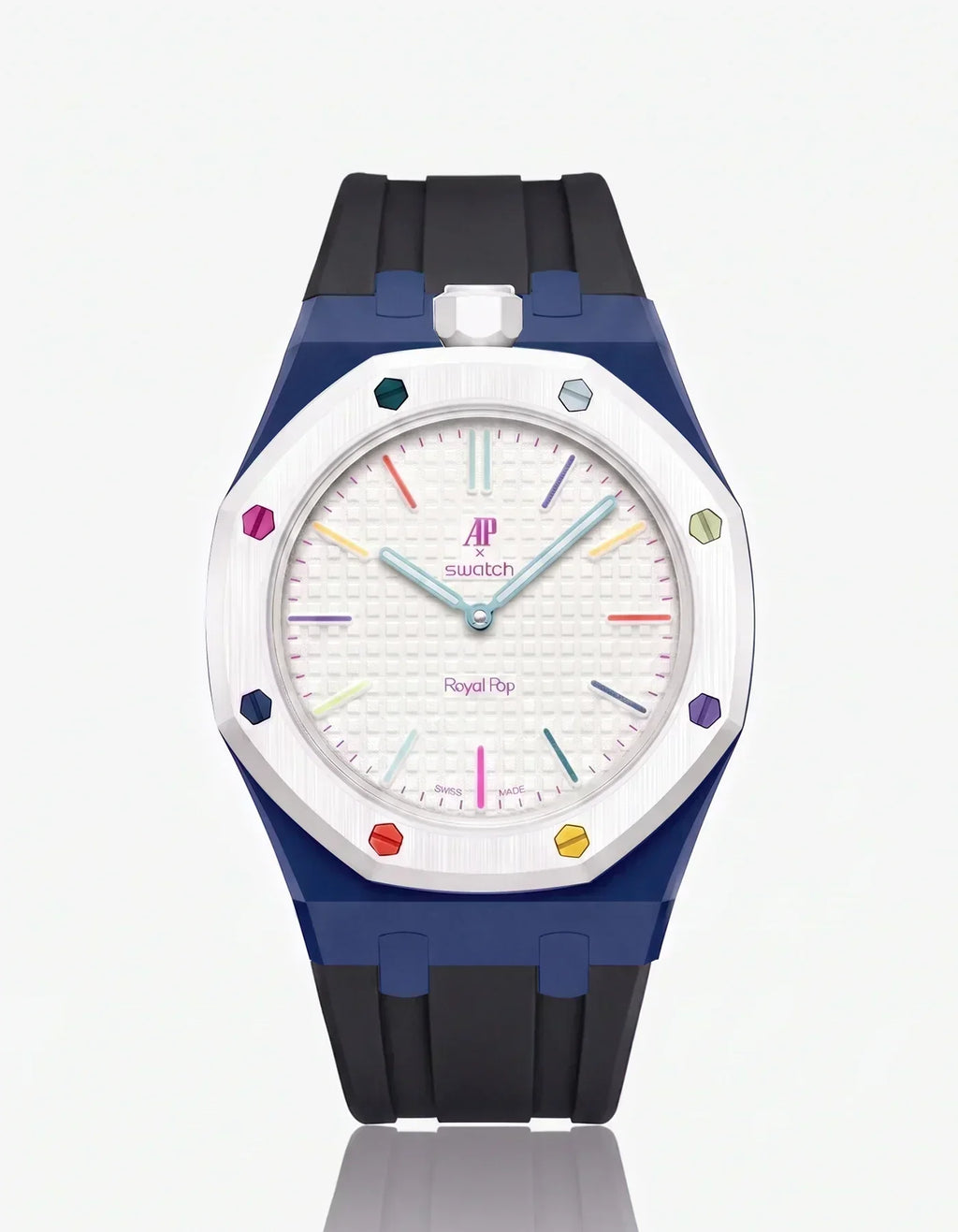 Silicone Strap & Case  Royal Pop Huit Blanc(Customize  Colors)