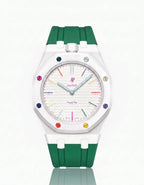 Silicone Strap & Case  Royal Pop Huit Blanc(Customize  Colors)