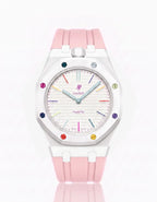 Silicone Strap & Case  Royal Pop Huit Blanc(Customize  Colors)