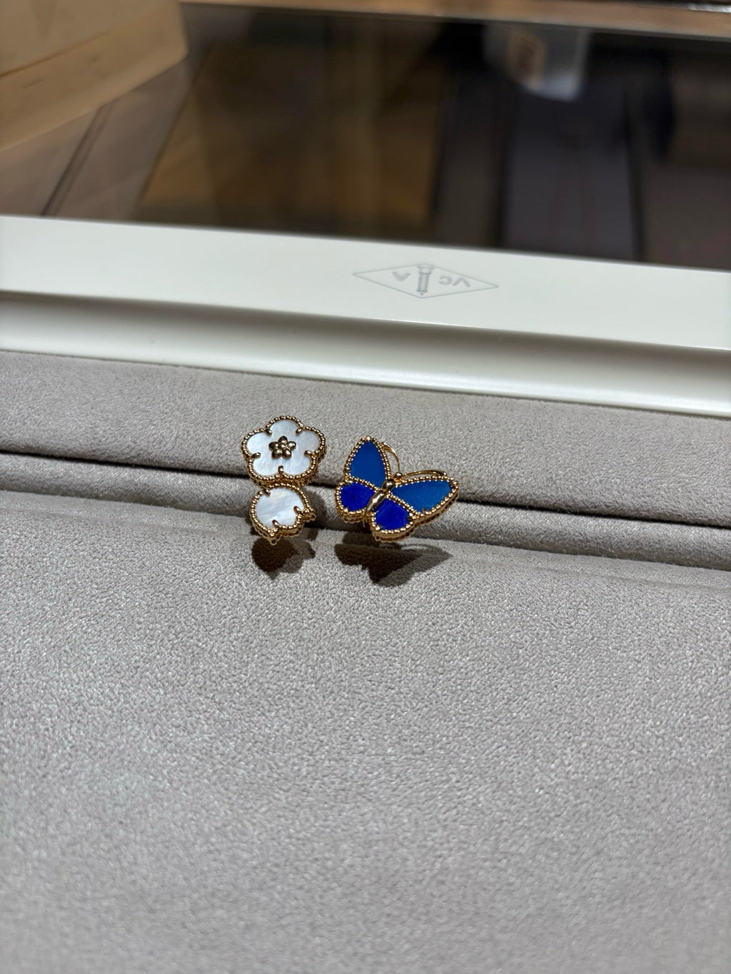 [Solara jewelry]ラッキースプリング バタフライオープンフェイスリング