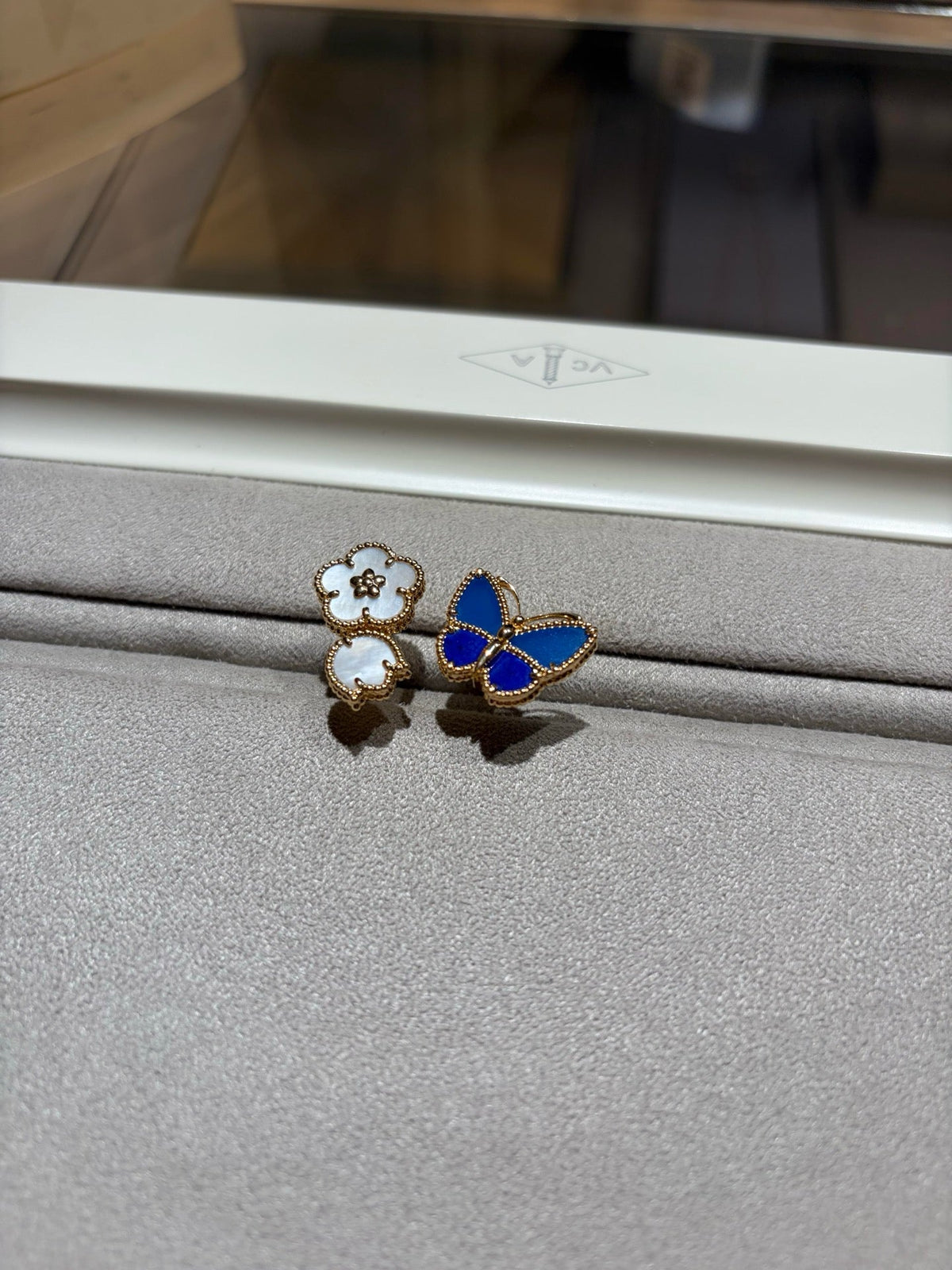[Solara jewelry]ラッキースプリング バタフライオープンフェイスリング