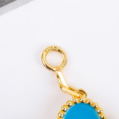 [Solara Jewelry ]KLEEBATT 5 MOTIVE TÜRKIS ARMREIF