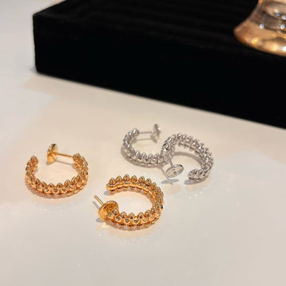 [ソラーラジュエリー] クラッシュ スモールフープピアス