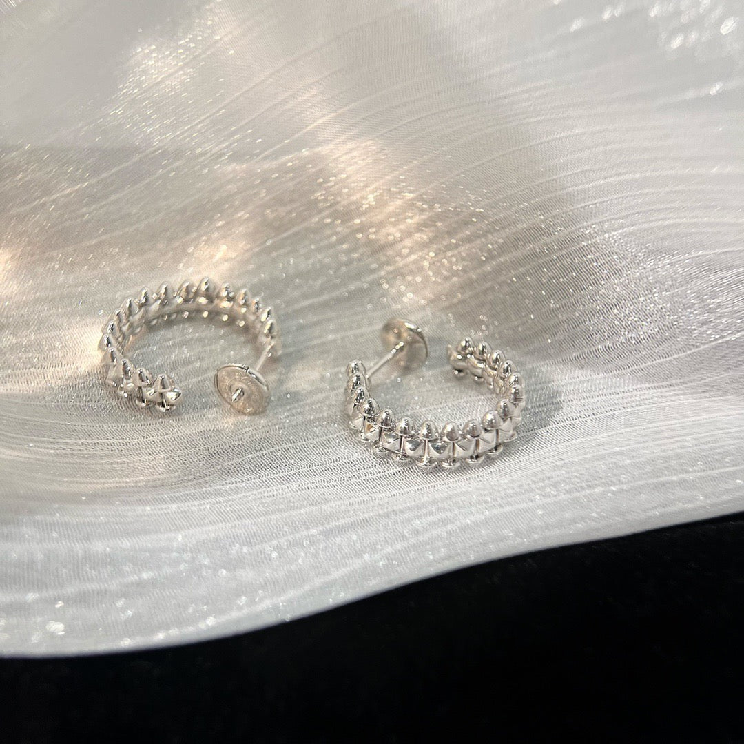 [ソラーラジュエリー] クラッシュ スモールフープピアス