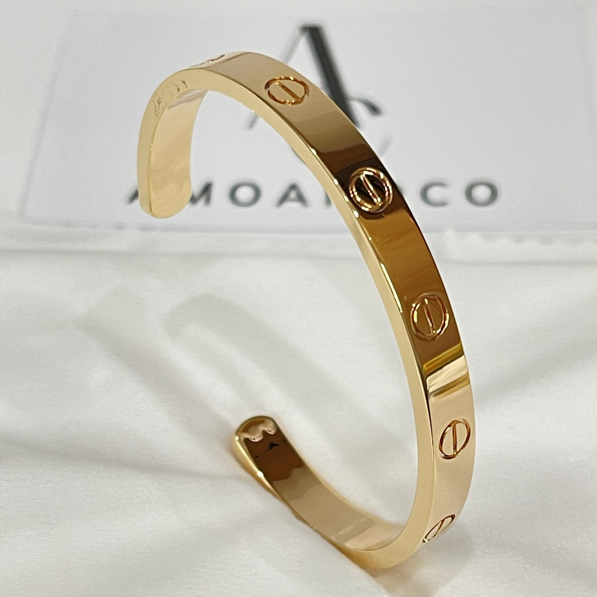 [Solara Jewelry ]ラブブレスレット 6.1MM オープンカフ
