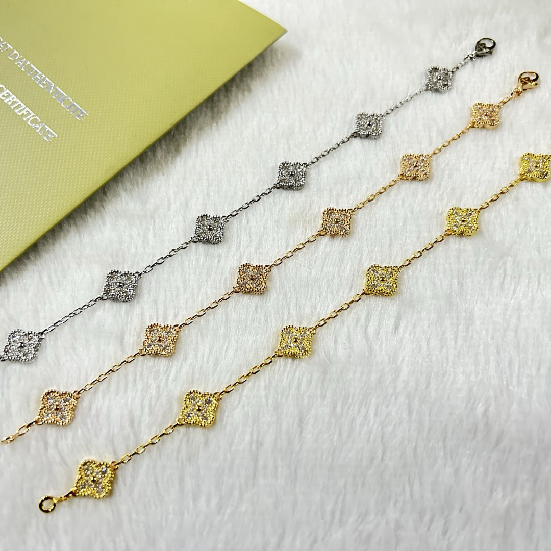 [Solara Jewelry ]KLEE 6 MOTIV DIAMANTARMREIF