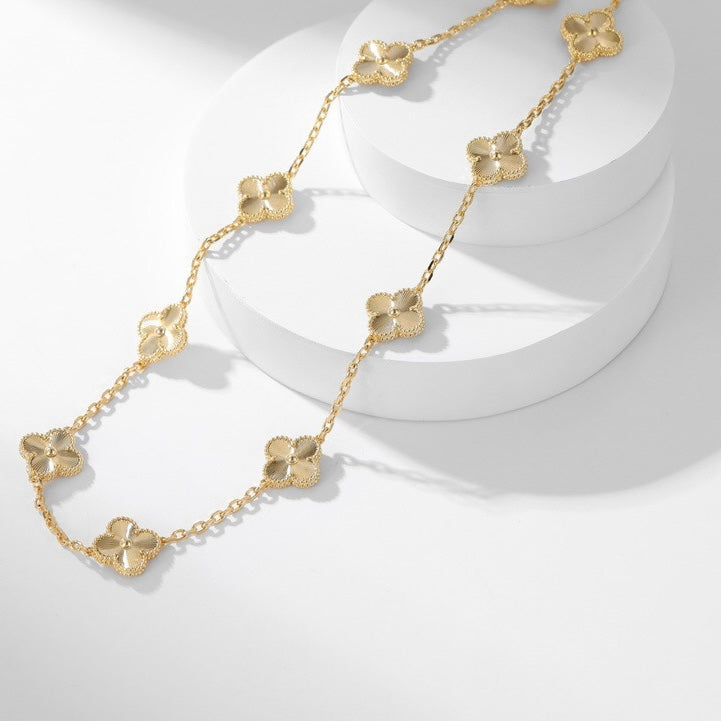 [Solara Jewelry ]KLEEBATT 10 MOTIVE LASERHALSKETTE