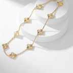 [Solara Jewelry ]KLEEBATT 10 MOTIVE LASERHALSKETTE