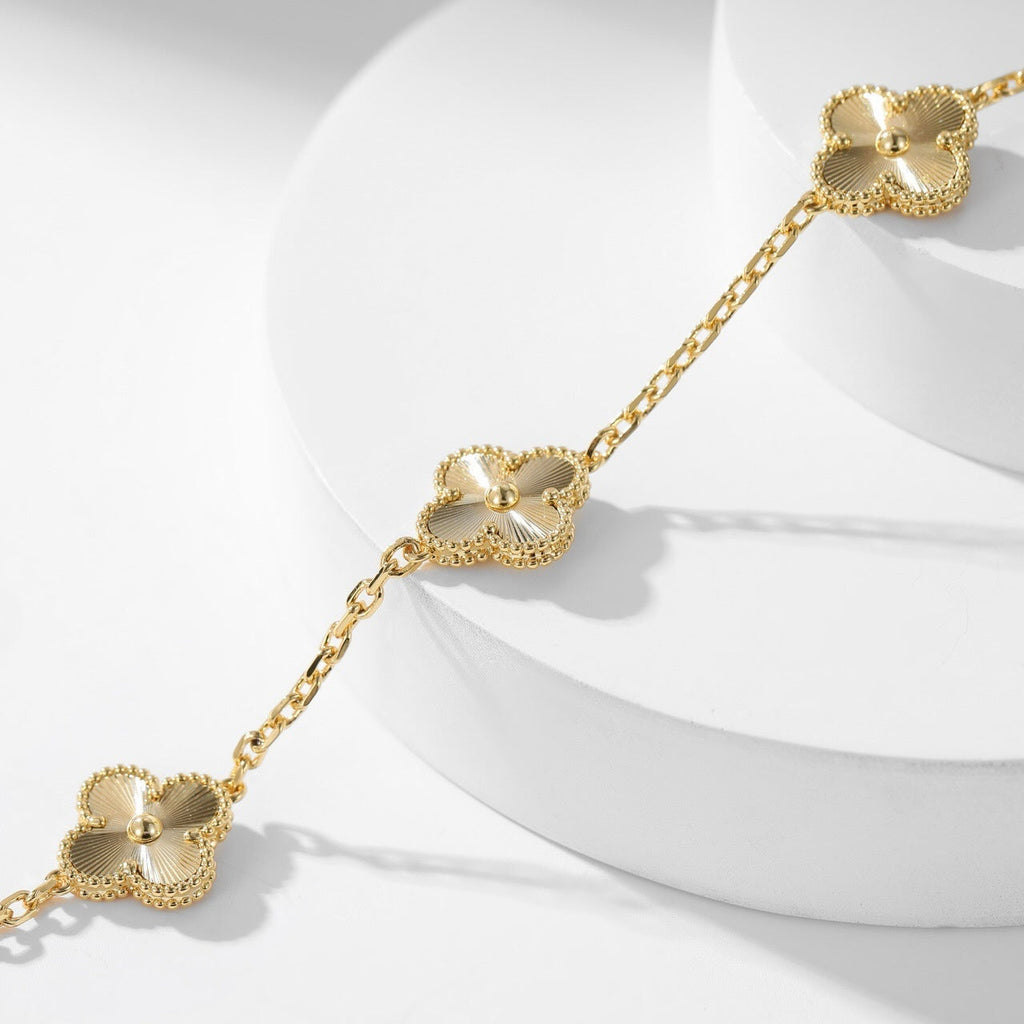 [Solara Jewelry ]KLEEBATT 10 MOTIVE LASERHALSKETTE