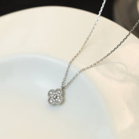[Solara Jewelry ]CLOVER MINI 9.5MM PENDANT DIAMOND NECKLACE
