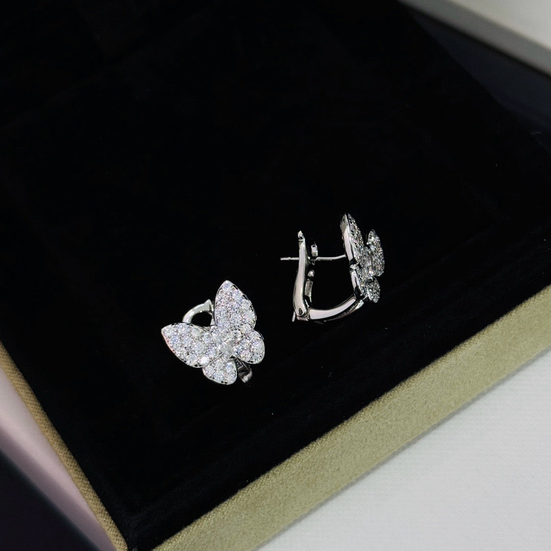 [Solara Jewelry ] SCHMETTERLING-Ohrringe AUS VOLLDIAMANTEN