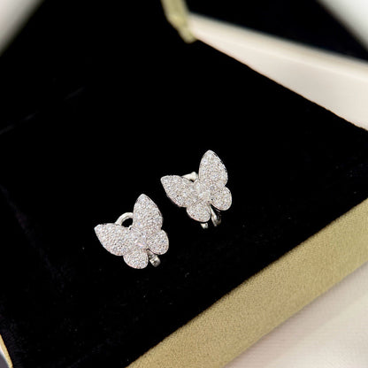 [Solara Jewelry ] SCHMETTERLING-Ohrringe AUS VOLLDIAMANTEN