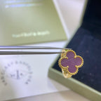 [Solara Jewelry ]CLOVER  PURPLE VIOLET RING