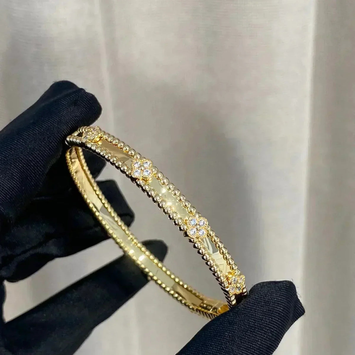 [Solara Jewelry ]KLEE-ARMBAND 4MM DIAMANTEN
