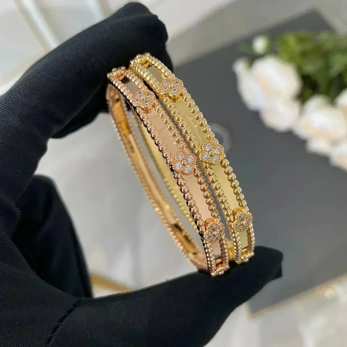 [Solara Jewelry ]KLEE-ARMBAND 4MM DIAMANTEN