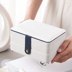 KREATIVES MEHRSCHICHTIGES SCHMUCKKÄSTCHEN AUS PU-LEDER SCHMUCKAUFBEWAHRUNGSBOX