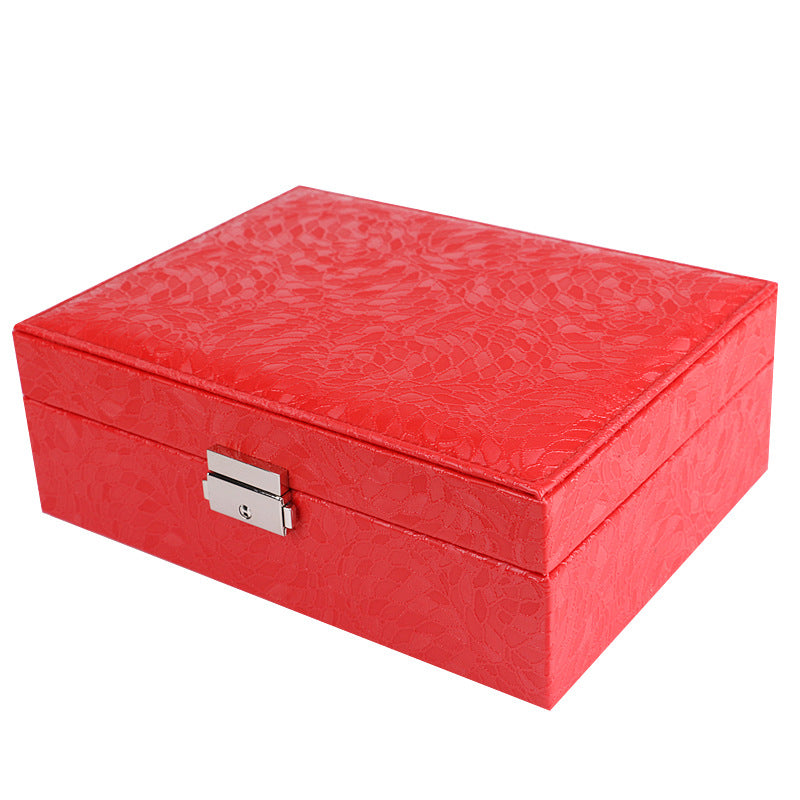 EXQUISITE PU-LEDER-SCHMUCKKASTEN MIT SCHLOSS