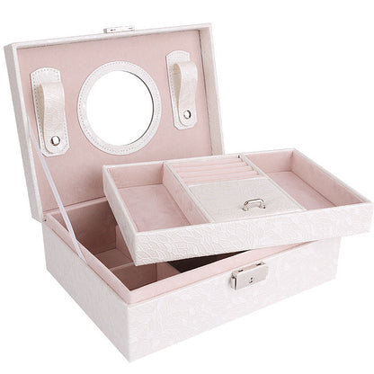EXQUISITE PU-LEDER-SCHMUCKKASTEN MIT SCHLOSS