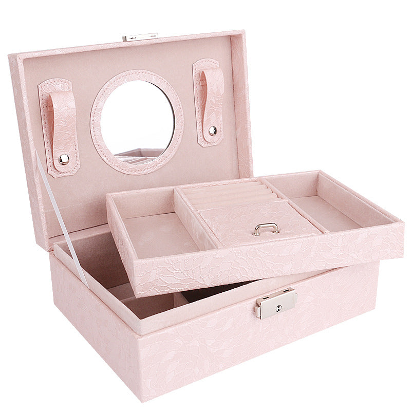 EXQUISITE PU-LEDER-SCHMUCKKASTEN MIT SCHLOSS