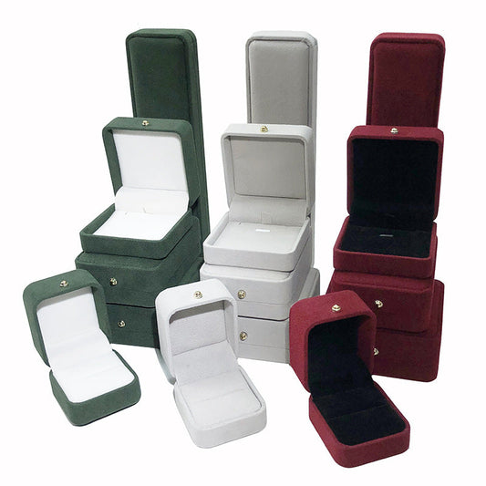 FLANELL-SCHMUCKBOX GESCHENKSCHACHTEL (OHNE LOGO)