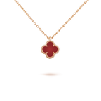 [Solara Jewelry ]CLOVER MINI 9.5MM ホワイトカーネリアン ネックレス