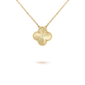 [Solara Jewelry ]クローバー 15mm レーザーネックレス