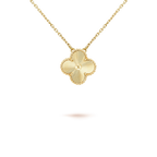 [Solara Jewelry ]クローバー 15mm レーザーネックレス