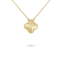 [Solara Jewelry ]CLOVER 15MM LASER NECKLACE
