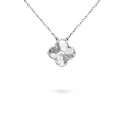 [Solara Jewelry] KLEEBALL 15MM LASER-HALSKETTE SILBER