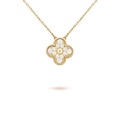 [Solara Jewelry ]KLEE 15MM DIAMANT EINZELBLUMEN HALSKETTE