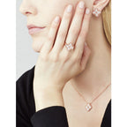 [Solara Jewelry ]KLEE 15MM DIAMANT EINZELBLUMEN HALSKETTE