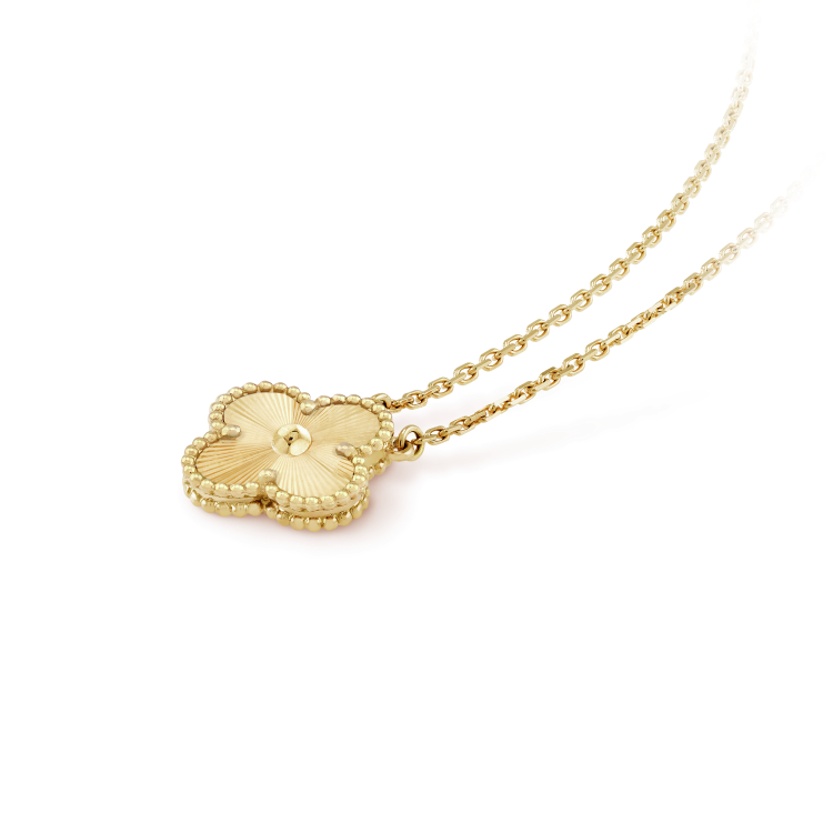 [Solara Jewelry ]クローバー 15mm レーザーネックレス