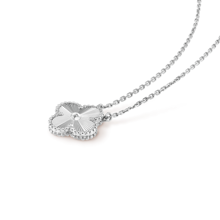 [Solara Jewelry] KLEEBALL 15MM LASER-HALSKETTE SILBER