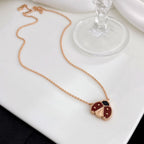 [Solara Jewelry ]LUCKY カーネリアン てんとう虫 ネックレス