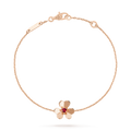 [Solara Jewelry ]FRIVOLE GOLD FLOWER PINK MALACHITE BRACELET