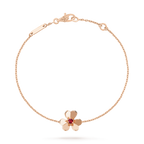 [Solara Jewelry ]FRIVOLE GOLD FLOWER PINK MALACHITE BRACELET