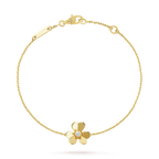 [Solara Jewelry ]FRIVOLE GOLD FLOWER PINK MALACHITE BRACELET