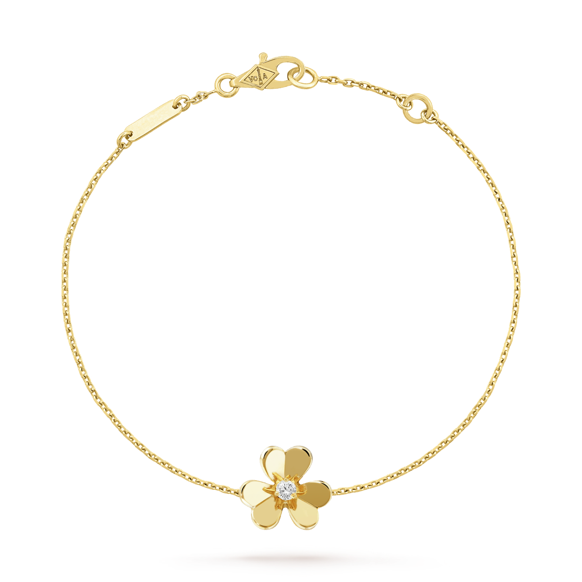 [Solara Jewelry ]FRIVOLE GOLD FLOWER PINK MALACHITE BRACELET