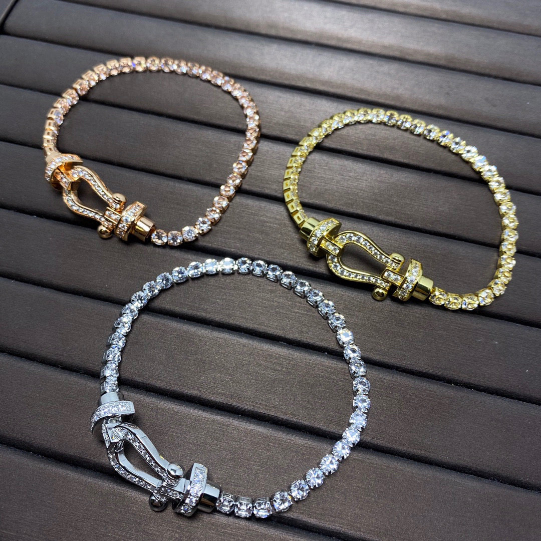 [Solara Jewelry ]FORCE HUFEISEN DIAMANT TENNISARMREIF