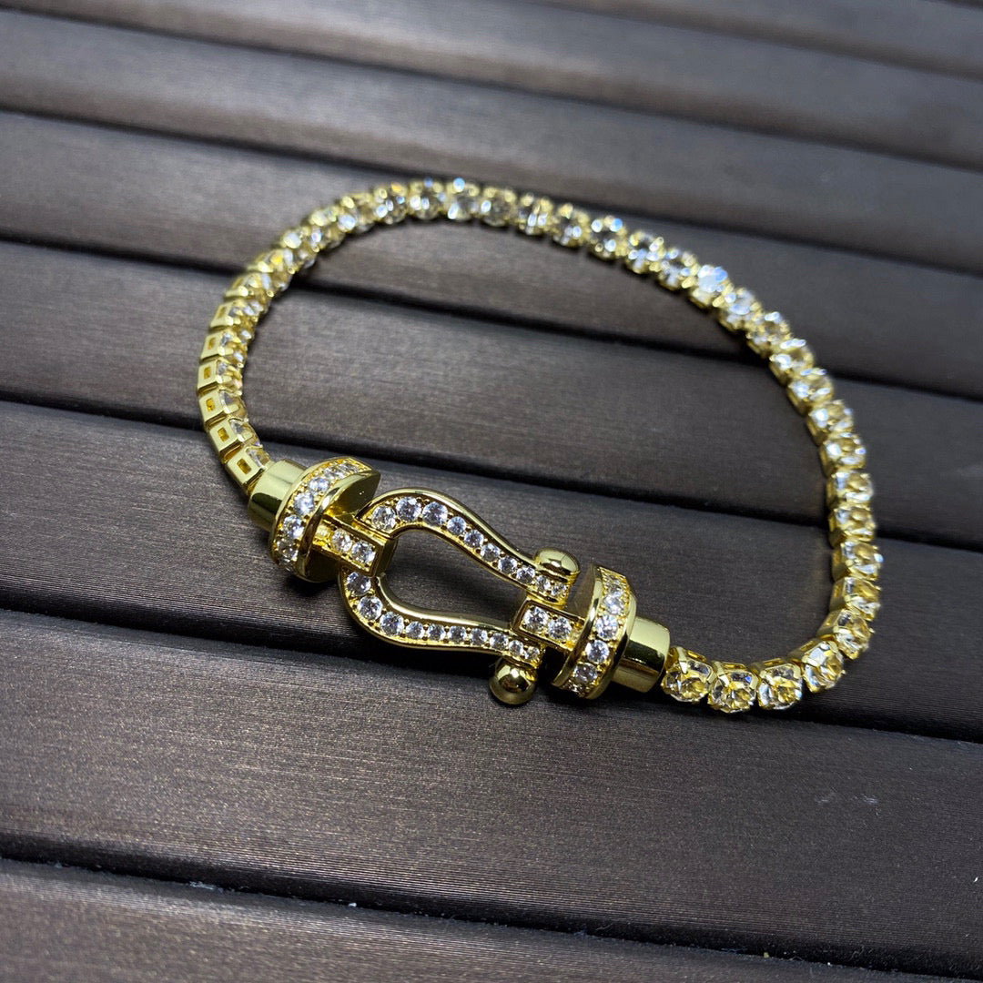 [Solara Jewelry ]FORCE HUFEISEN DIAMANT TENNISARMREIF