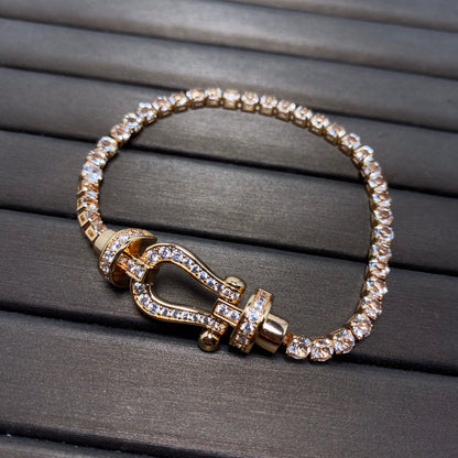 [Solara Jewelry ]FORCE HUFEISEN DIAMANT TENNISARMREIF