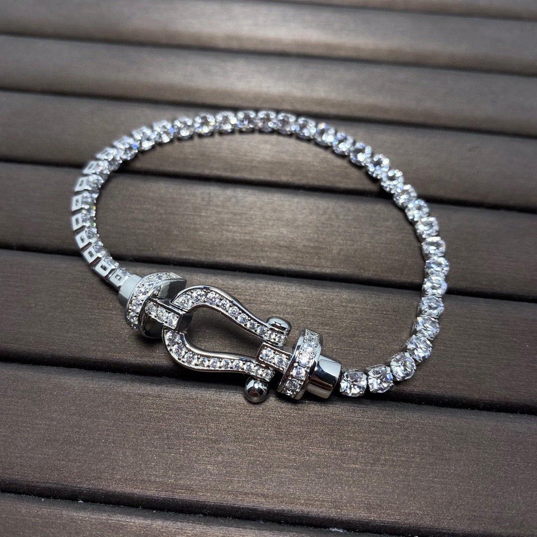 [Solara Jewelry ]FORCE HUFEISEN DIAMANT TENNISARMREIF