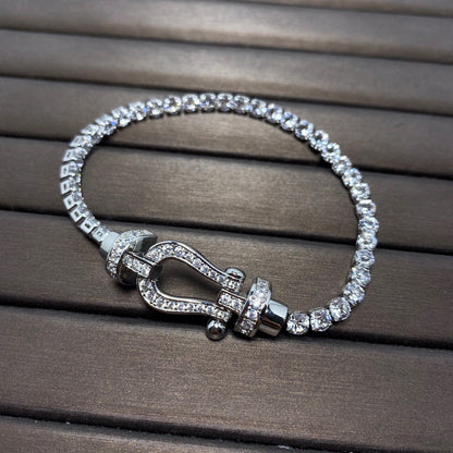 [Solara Jewelry ]FORCE HUFEISEN DIAMANT TENNISARMREIF