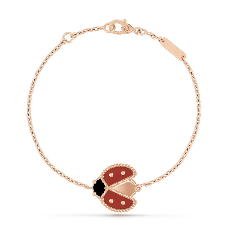[Solara Schmuck ]LUCKY SPRING 1 MOTIV ARMBAND AUS ROSÉGOLD