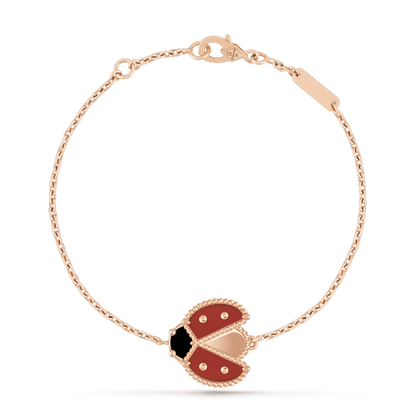 [Solara Schmuck ]LUCKY SPRING 1 MOTIV ARMBAND AUS ROSÉGOLD